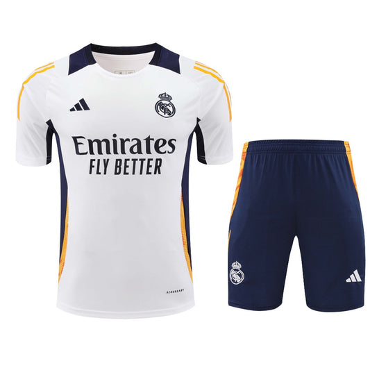 24-25 season Real Madrid training suit football uniform men's player sports short sleeve